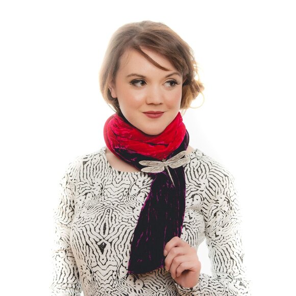 New Dragonfly Pewter Scarf Ring (Handmade in Scotland) - Picture 3 of 9